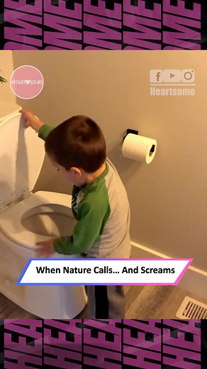 He Lifted the Toilet Seat — Then the Screaming Began! #funnyprank #cutekids #pranktime #toiletprank | Heartsome