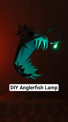 How to make an anglerfish lamp from paper #diyelectronics #papercircuit #papercraft #diy
