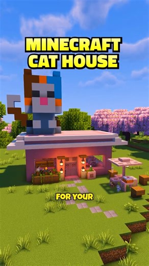 The Cutest Cat House Ever 🐱🏠 | Minecraft Pet Build You’ll Love!