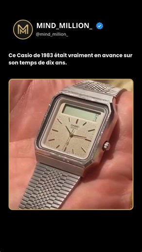 MIND_MILLION_ on Instagram: "Vous regardez le Casio T-550, une merveille d’ingénierie de 1983 qui précède l’Internet grand public. Ce n’est pas seulement une montre ; c’est l’un des premiers appareils grand public à être doté d’un écran tactile entièrement intégré. La technologie ici est une classe de maître en conversion analogique-numérique. L’écran n’est pas capacitif comme un iPhone moderne ; c’est un numériseur transparent posé sur le cadran de la montre. En dessinant physiquement des chiff