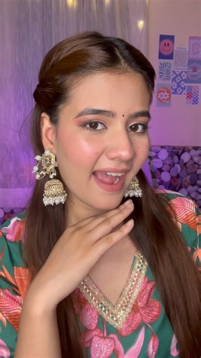 Ashima Saxena on Instagram: "Festive Makeup tutorial ✨覆 Product used Moisturer @reneeofficial Concelor @officialswissbeauty Eyeshadow @reachedmars Mascara @maybelline_ind Makeup , Makeup tutorial, Festive makeup , festival makeup , Rakhi Makeup"