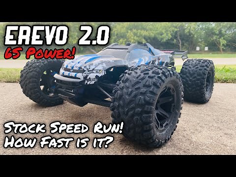 Traxxas | Erevo 2.0 | Stock speed run | 6s power!