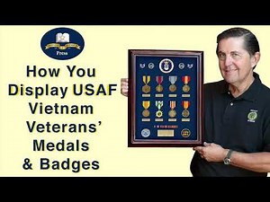 Vietnam Veterans’ Air Force Military Medals, Ribbons, Badges and USAF Unit Awards Displays!