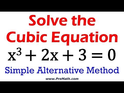 How to Solve Cubic Equations: Simple Alternative Method