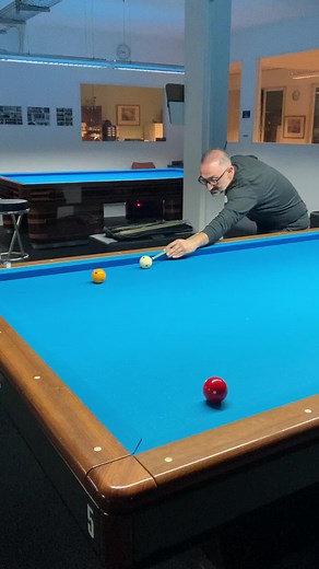 Double the Rail Shot #3cushionbilliards