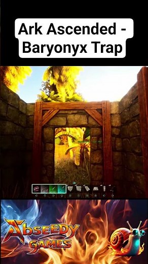 ASA - Baryonyx Trap #arksurvivalascended #ark #baryonyx #trapeverything #bary #baryonyxtrap