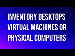 VMware\Omnissa Horizon inventory desktops virtual or physical computers.