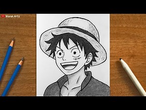 How to Draw Monkey D. Luffy || Realistic Luffy Drawing || Easy One Piece Drawing Tutorial