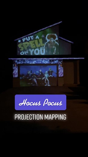 Hocus Pocus House Projection Mapping