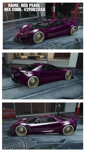 GTA 5 - CREW COLOR - NAME: RED PEARL / HEX CODE: #2F0020AA