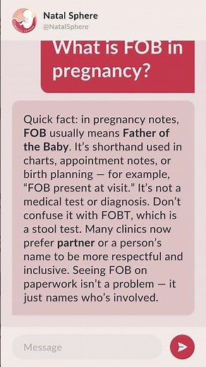 What is FOB in pregnancy?