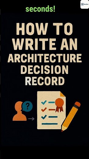 How to write Architecture Decision Record (ADR)? #education #softwarearchitect #softwaredesign #ADR