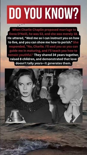 Chaplin and Oona's Enduring Romance #history #lovestory #interestingfacts