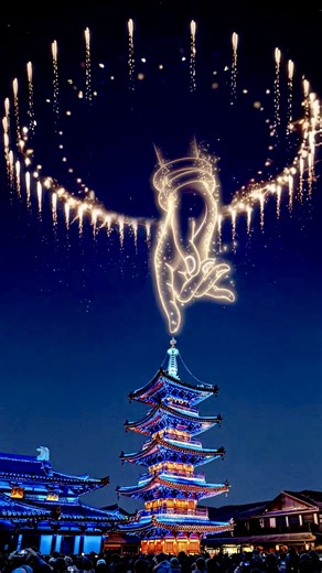 27K views · 1K reactions | This video of Chinese New Year celebrations from Wuxi, Jiangsu has gone viral! Aerial drone and vibrant fireworks displays, presented with special effects, showcase the charm of the Nianhuawan Bay Scenic Area. #FunChina #SpringFestival2025 #YearOfSnake #US #USA | China Plus Culture | Facebook