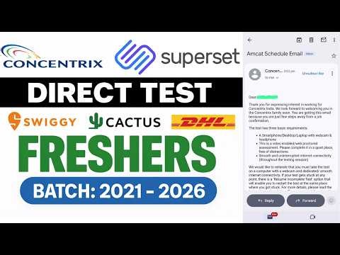 Direct Test Hiring For Freshers | Swiggy, DHL, Dell, Cactus, Krones Jobs | Attend Test Now
