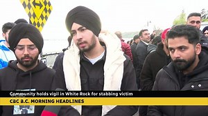 Community holds vigil in White Rock for stabbing victim