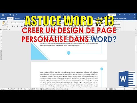 Comment créer un design de page personnalisé et automatique dans Word
