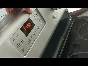 Whirlpool electric stove f9 e0 error code control board replacement