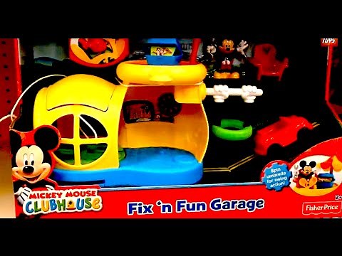 MICKEY MOUSE CLUBHOUSE Fix 'n Fun Garage Play Set PRODUCT REVIEW [FISHER PRICE]