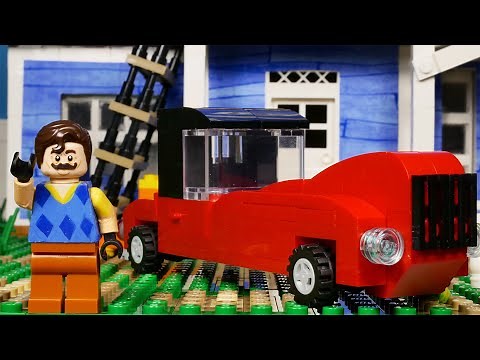 LEGO Neighbor's Car MOC / Step by step Tutorial / Hello Neighbor Game
