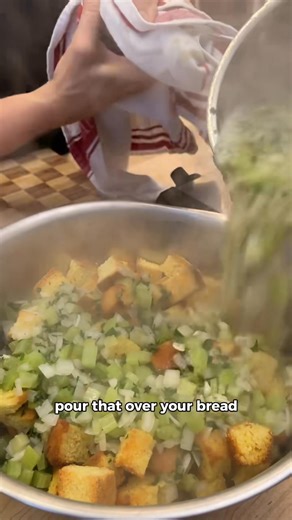 10K views · 206 reactions | As promised, here’s my favorite #Thanksgiving stuffing recipe – or “dressing,” depending on where you live – to complete your holiday table. This one is all about that cornbread and challah; it really makes it special! Save this #recipe and let me know what your family adds to yours in the comments! Now, let’s get this #holidayseason going. #HappyThanksgiving #EasyAF | Chef Amanda Freitag | Facebook