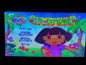 Dora The Explorer: Let’s Explore! 2010 DVD Menu Walkthrough