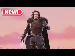 NEW JON SNOW Skin Gameplay In Fortnite! (Game of Thrones)