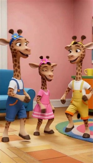 These giraffes Can cute dance Better Than You! #shorts
