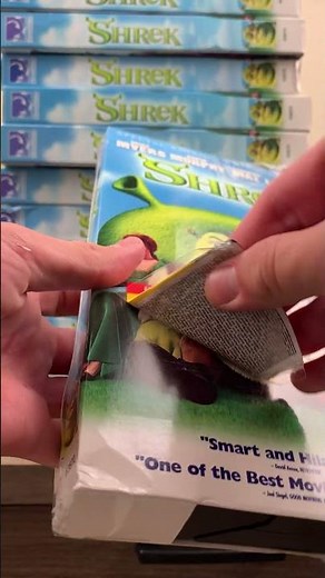 Opening Sealed Cooies Of Shrek On VHS #shrek #shrek5 #shrekmeme #unboxing