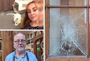 Stress and worry' for traders after window-smashing spree