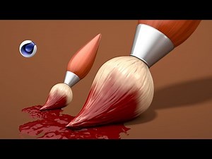 How to create paintbrush in Cinema 4d Modeling | Materials | Render