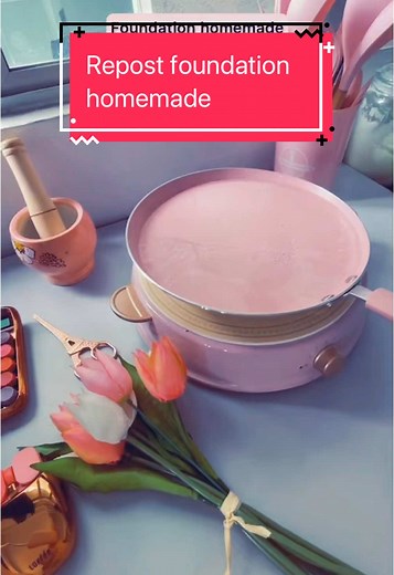 Foundation Homemade Warna Pink: Sesuai Untuk Kulit Sensitif