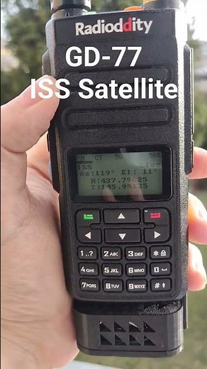 Radioddity Open GD-77 ISS Satellite Automatic Operation