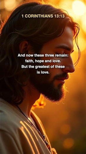 1 Corinthians 13:13 | Faith Hope and Love, But the Greatest Is Love #Shorts