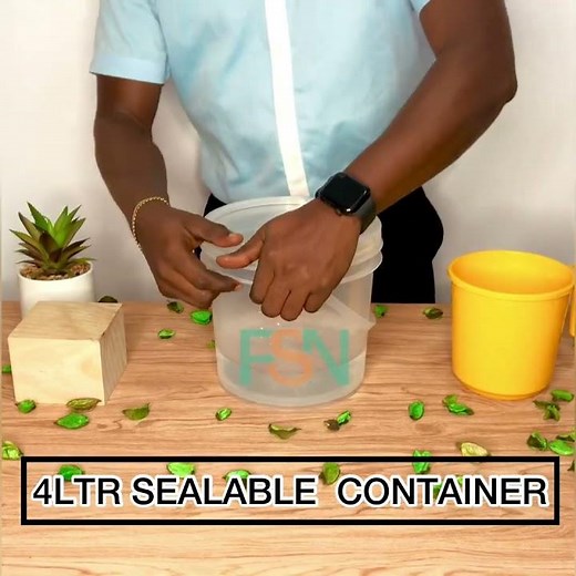 4L Transparent Storage Container | Clear Airtight Food Storage Container