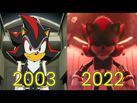 Evolution of Shadow The Hedgehog in Movies & TV (2003-2022)