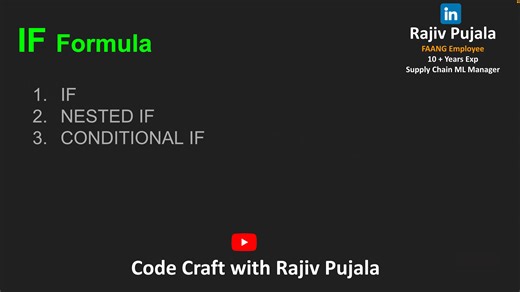 5 Master IF, Nested IF Conditional IF in Excel Google Sheets _ Simplified by a Googler