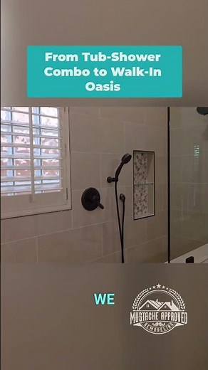 Tub to Walk-In Shower Conversion | Gilbert AZ Remodel