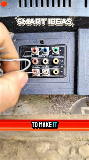 Easy Way to Remove Copper from an RCA Port #shorts