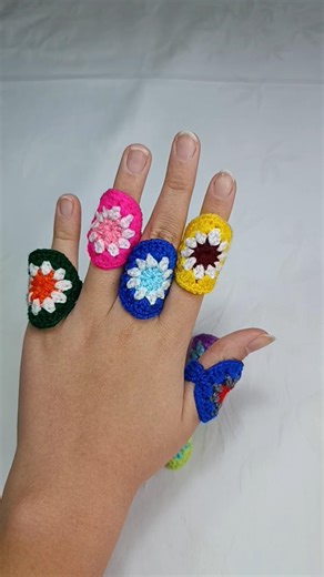 Crochet Jewelry Rings #crochetjewelry