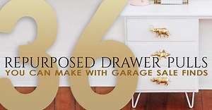 36 Cool repurposed drawer pulls you can DIY with Garage Sale Finds