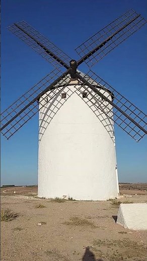 Famous Windmill of Quijote in Campo de Criptana (Spain)