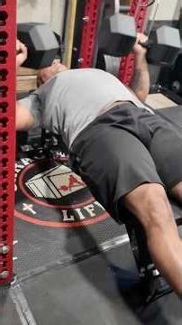 Benching My New 100lb Dumbbells #homeworkout #workout