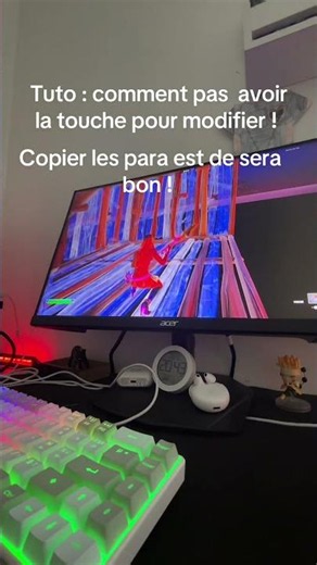 Comment plus avoir la touche pour modifier !