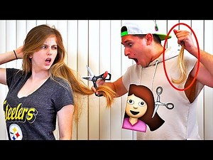 SURPRISE HAIRCUT PRANK ON GIRLFRIEND! **PRANK WARS GONE WRONG!** ft. Jake Paul