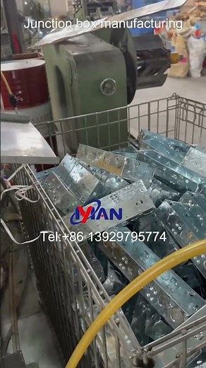 electrical modular box making machine metal box production line#junctionbox #machinery