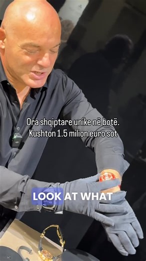 Blendi Fevziu on Instagram: "Ora shqiptare unike në botë. Kushton 1.5 milion euro sot E prodhuar mga Pirro Ruco ajo ka terhequr vemendjen e gjithe mediave boterore. #blendifevziu #albania #tirana #rarewatches #pirrojewellery"