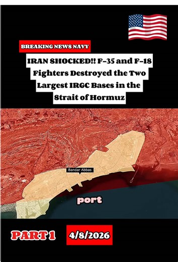 Iran shocked!! F-35 and F-18 fighters destroyed the two largest ITGC bases in the strait of Hormuz #navy #usnavy #iran #breakingnews #israel
