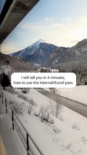 I will tell you how to use the Interrail in 4 minutes⛰️🚄 #train #scenicjourney #eurail #interrail