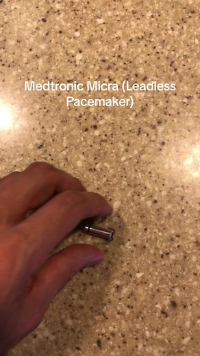 This is a leadless pacemaker by Medtronic, the Micra. #cardiology #medicine #pacemaker #fyp